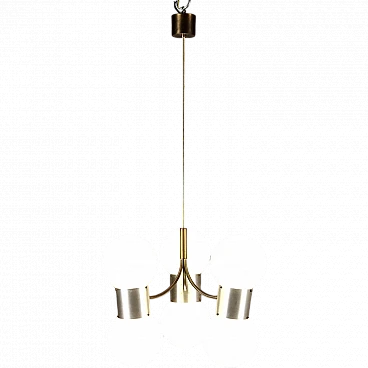 Ceiling lamp aluminium by Gino Sarfatti 1970s