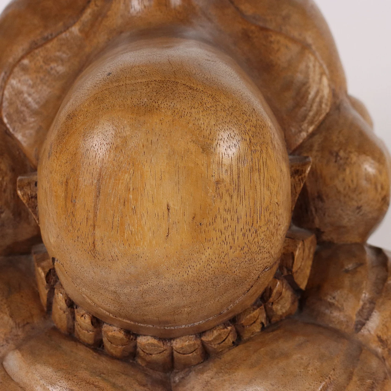 Weeping Buddha, wood sculpture 3