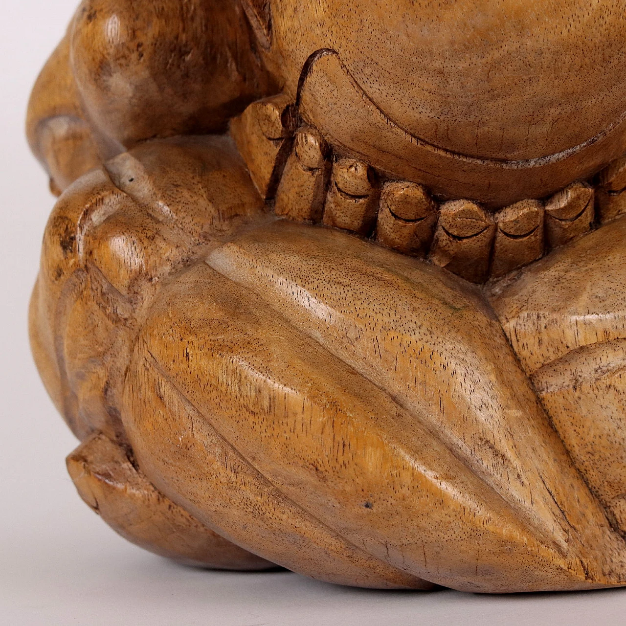 Weeping Buddha, wood sculpture 4