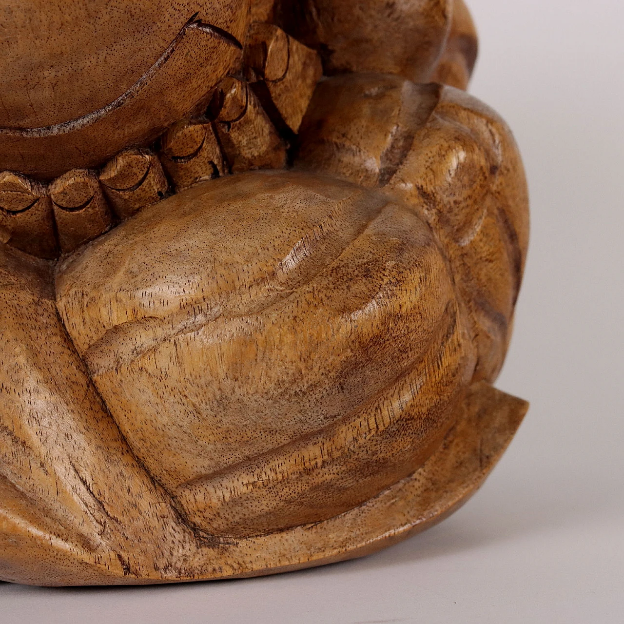 Weeping Buddha, wood sculpture 5