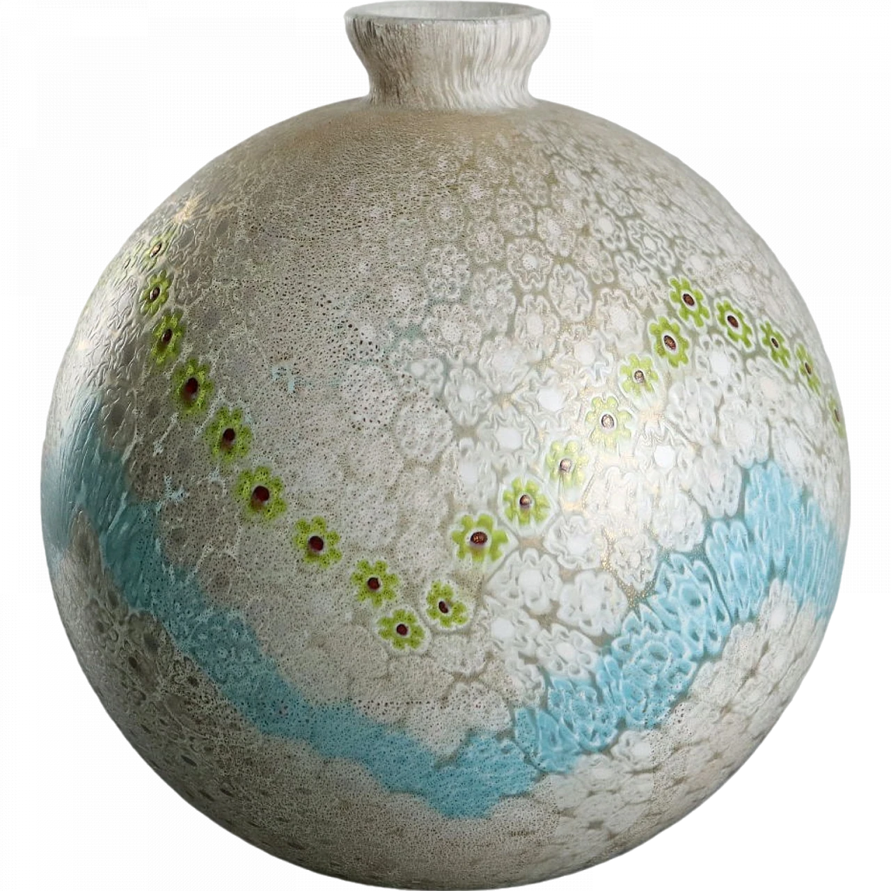 Millefiori glass vase by La Murrina, late 20th century 9