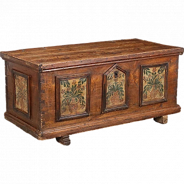 Wood and iron chest, 19th century