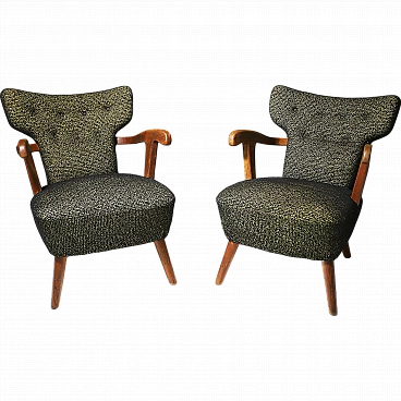 Pair of Wingback armchairs, 1940s