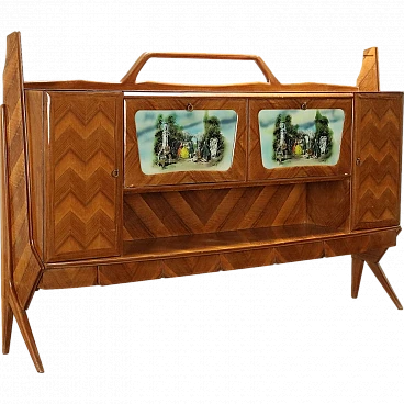 Wooden sideboard cabinet, late 20th century