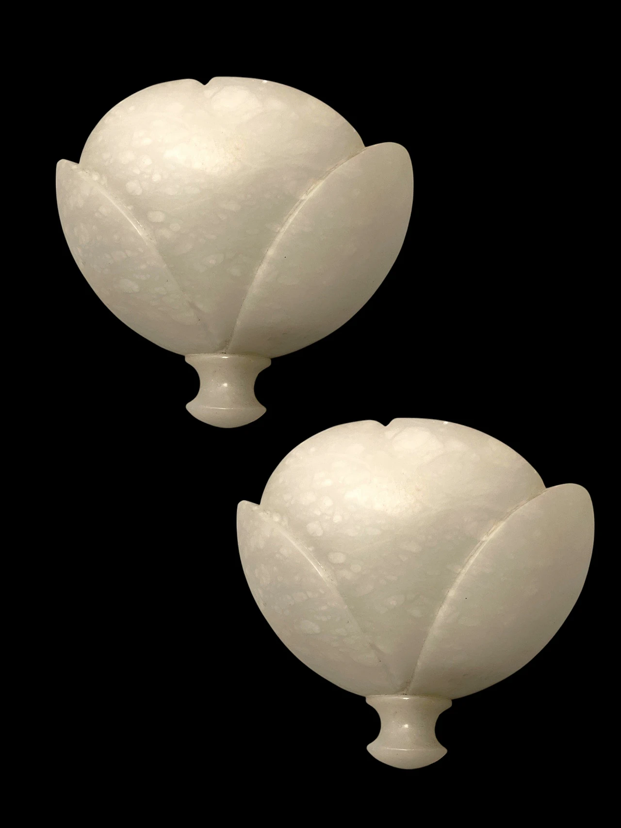 Pair of alabaster sconces, 1960s 7