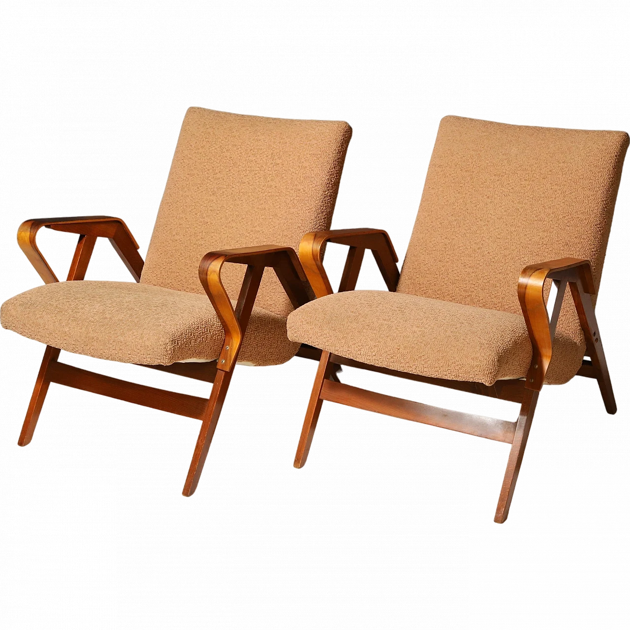 Pair of armchairs by František Jirák for TATRA nabytok, 1970s 12