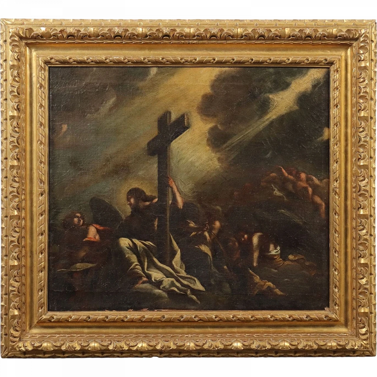 Christ the Redeemer and Angels, oil on canvas, 18th century 11