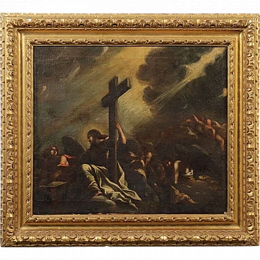 Christ the Redeemer and Angels, oil on canvas, 18th century