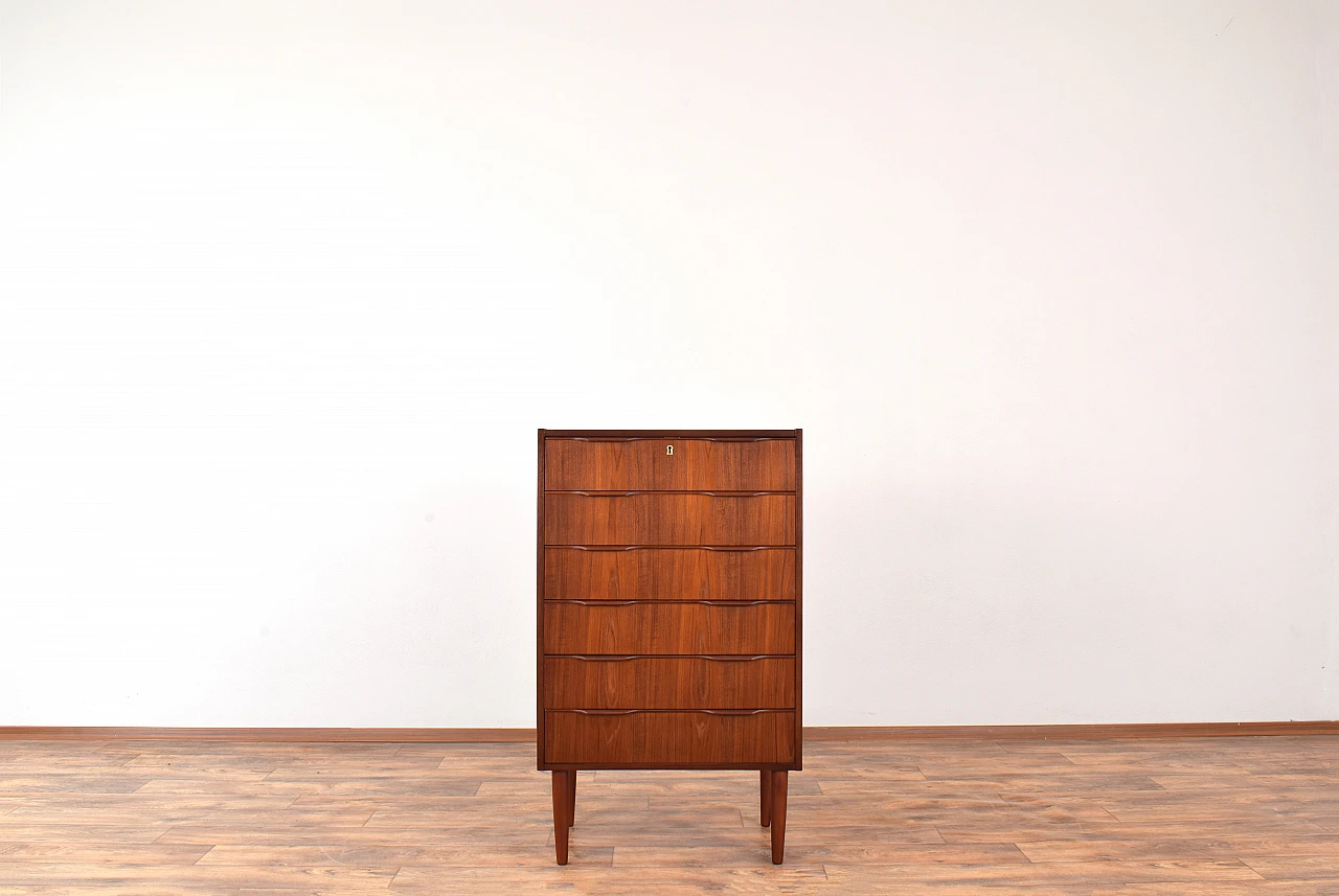 Mid-Century Danish Teak Chest of Drawers, 1960s 1