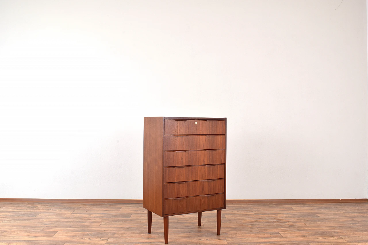 Mid-Century Danish Teak Chest of Drawers, 1960s 2