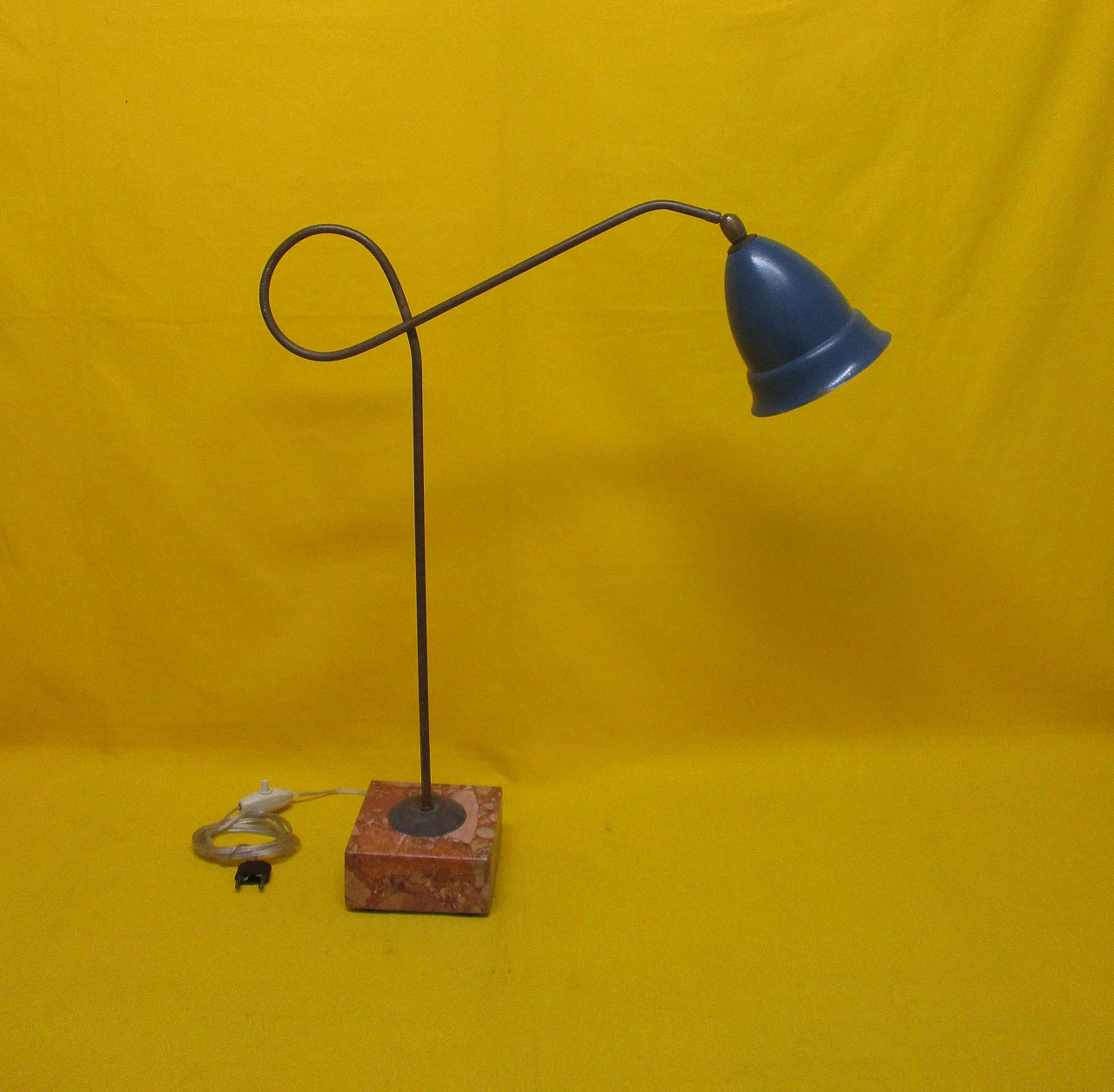 Arredoluce lamp in metal and marble, 1950s 1