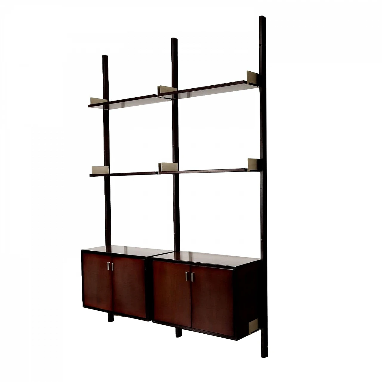 Exotic wood veneered bookcase by Formanova, 1960s 1