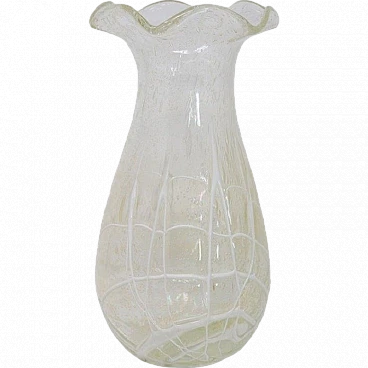 Transparent vase, Murano 1980s