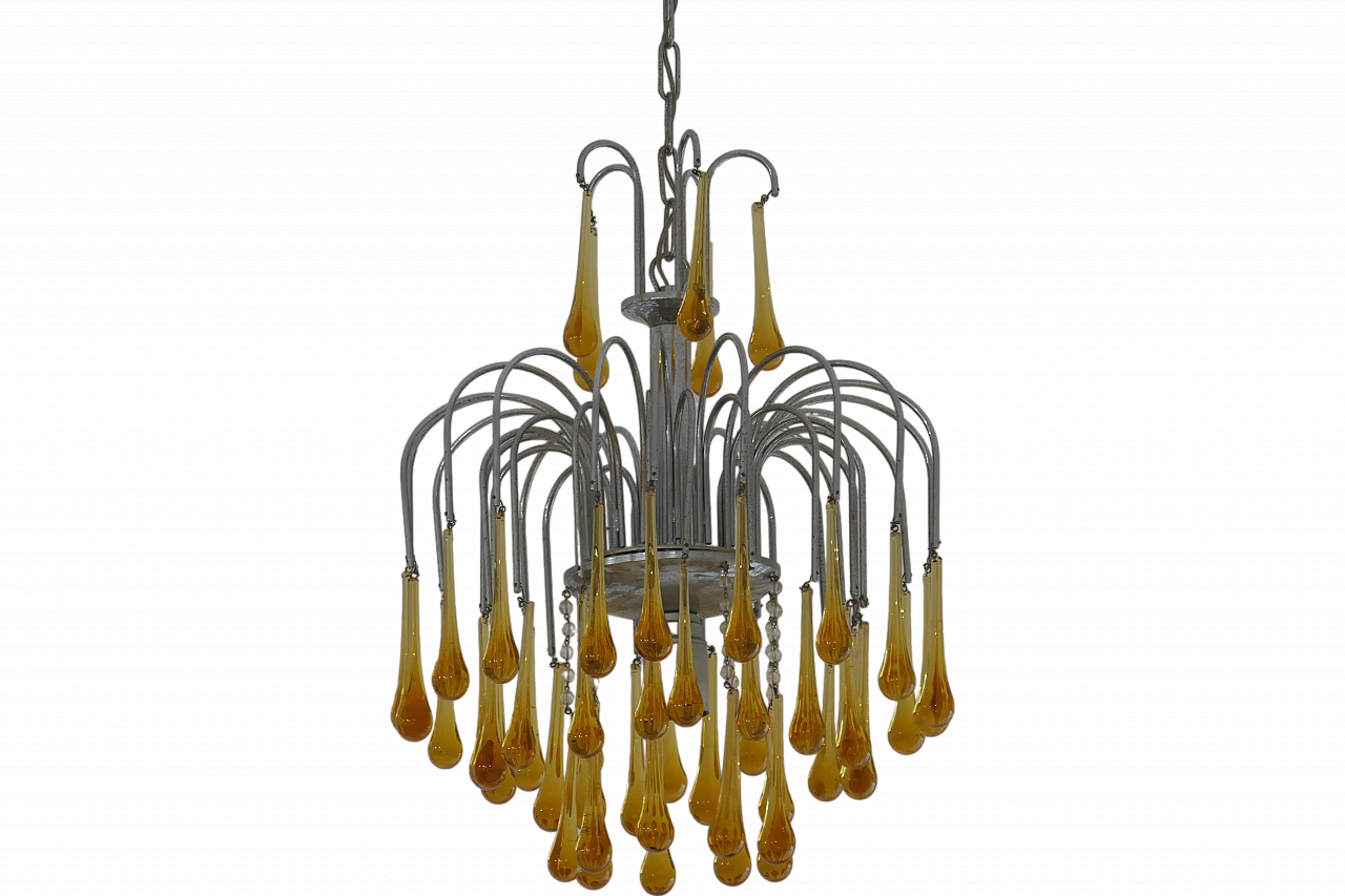 Murano glass chandelier by Venini, 40s 11