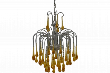 Murano glass chandelier by Venini, 40s