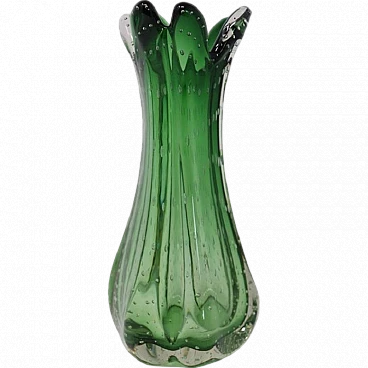 Emerald green vase, Murano 1960s