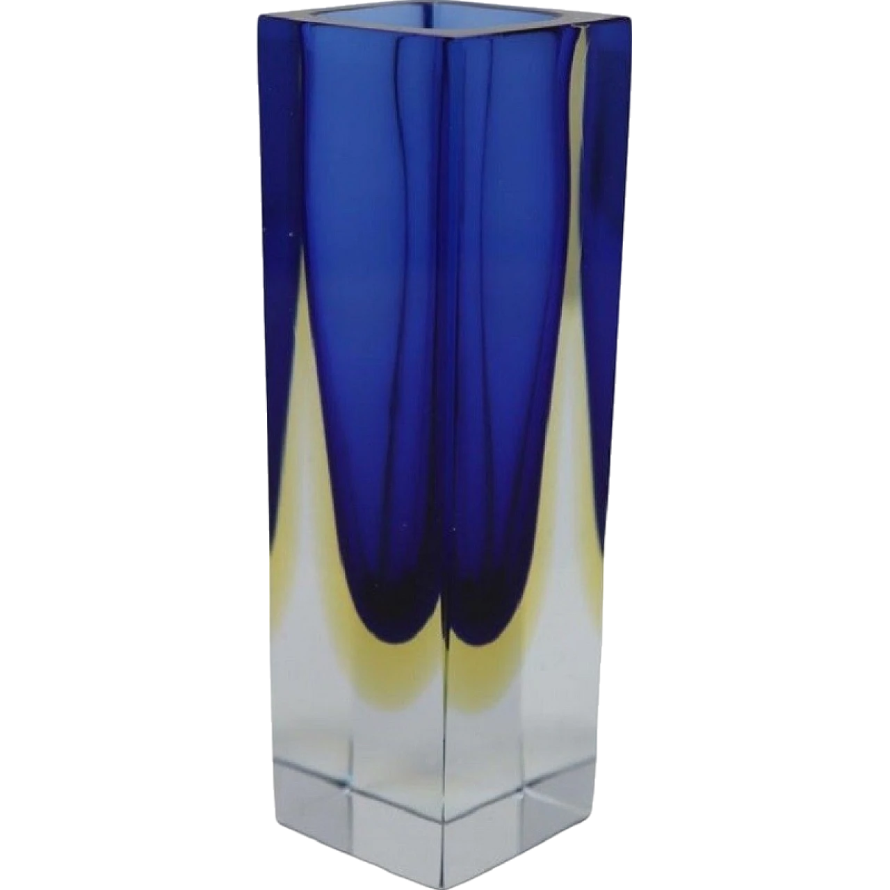 Small blue and yellow vase, 1970s 11