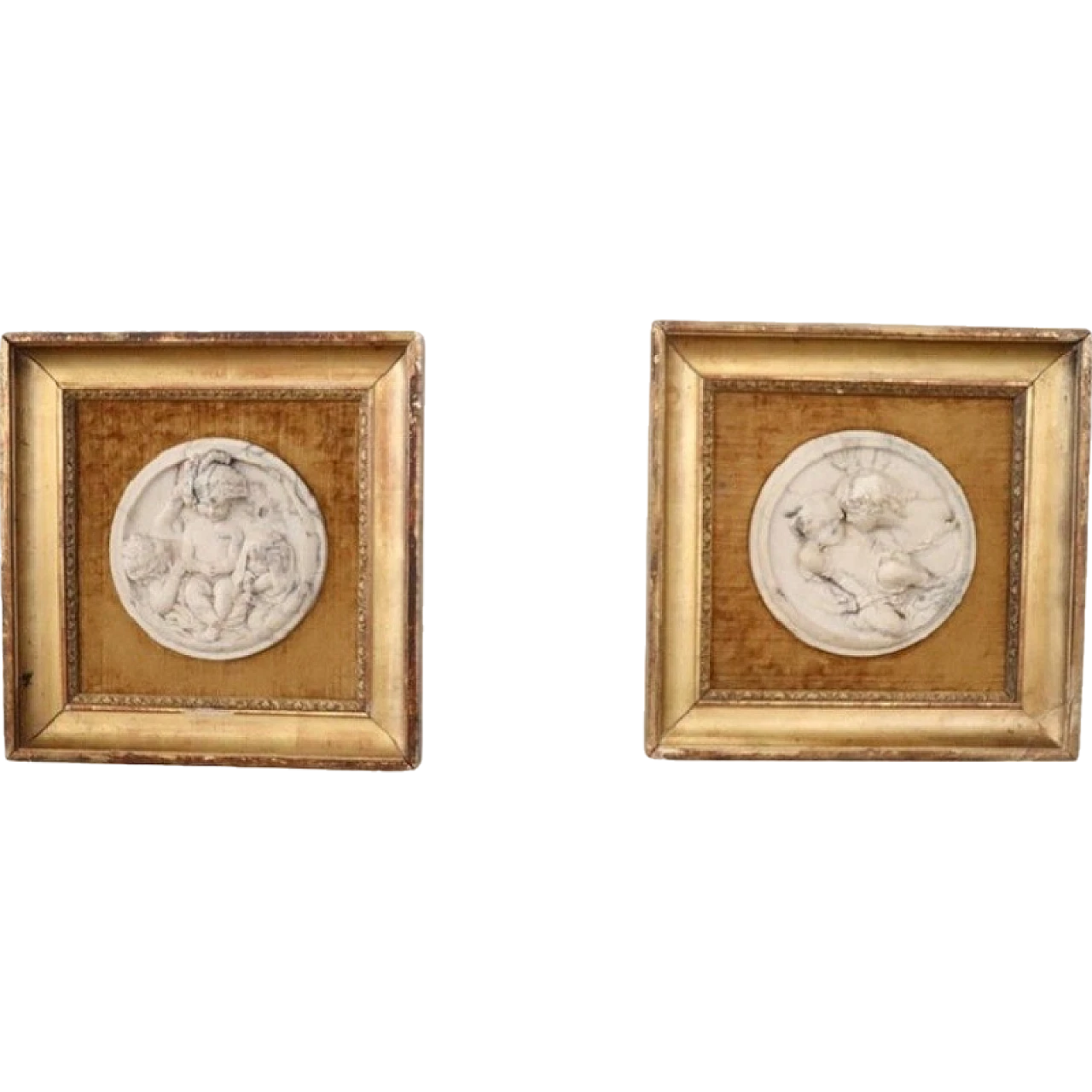 Pair of marble bas-reliefs, 19th century 17