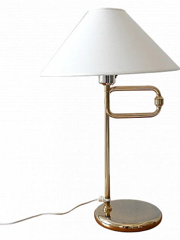 Golden table lamp from the 70s