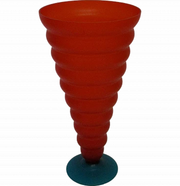 Artistic Murano glass vase from the 1970s