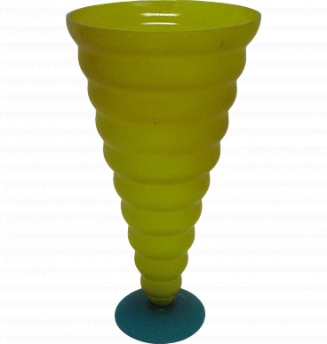 Artistic Murano glass vase from the 1970s