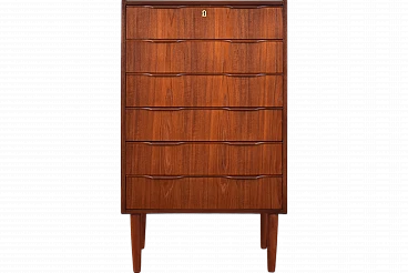 Mid-Century Danish Teak Chest of Drawers, 1960s