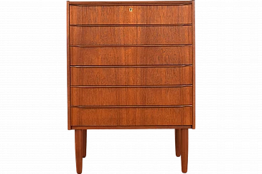 Danish teak chest of drawers, 1960s.