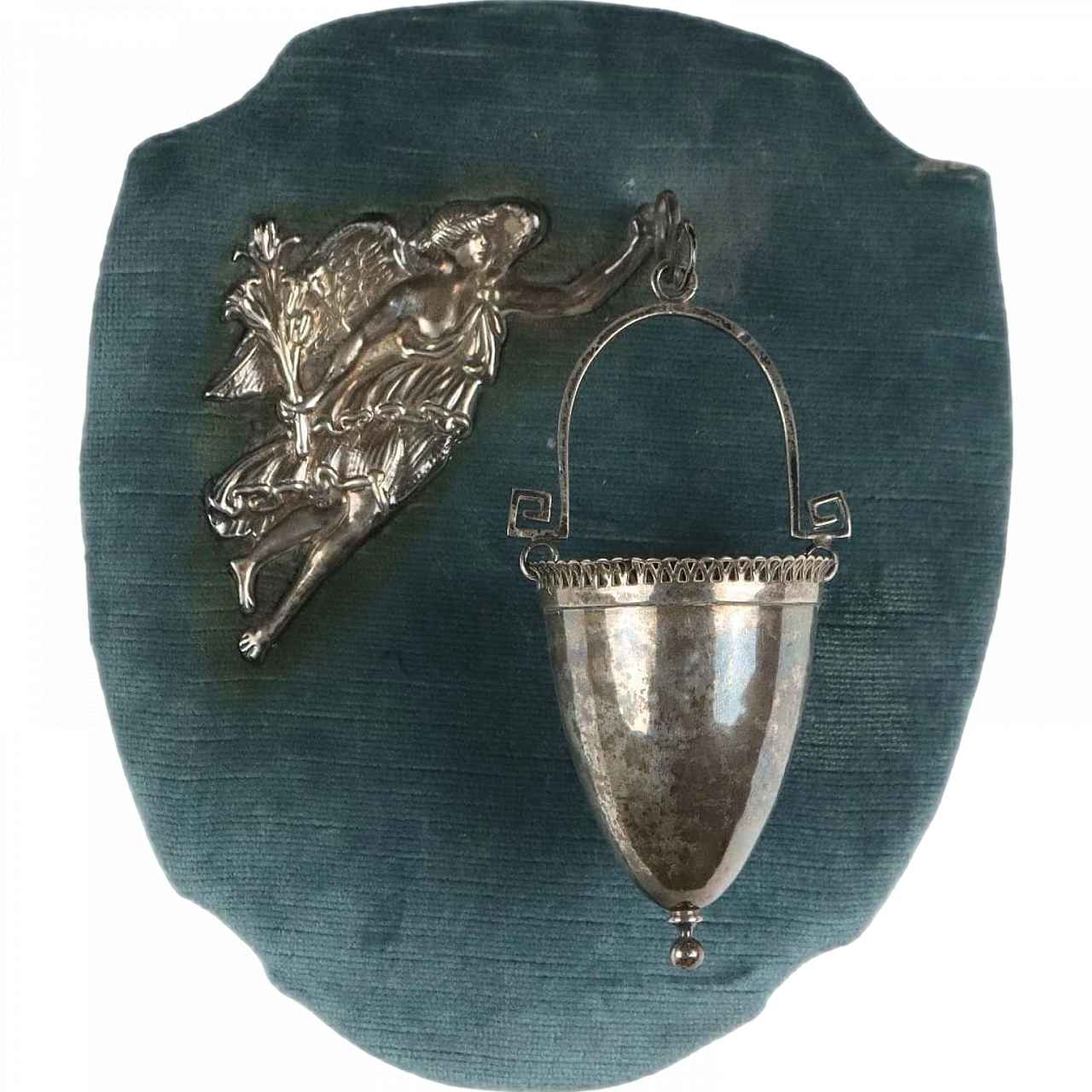 Holy water stoup in silver by Besançon, late 18th century 9