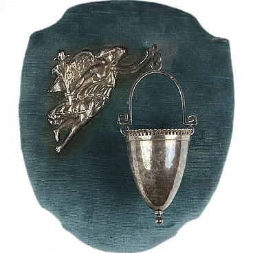 Holy water stoup in silver by Besançon, late 18th century