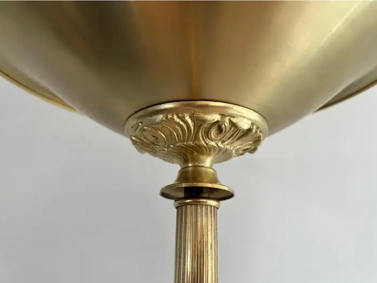 Brass floor lamp with removable reflector, 1970s 5