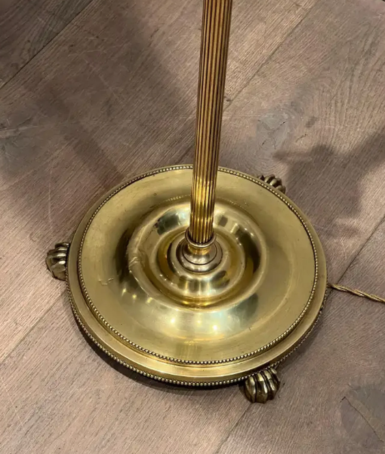 Neoclassical style brass lamp by Maison Jansen, 1940s 7