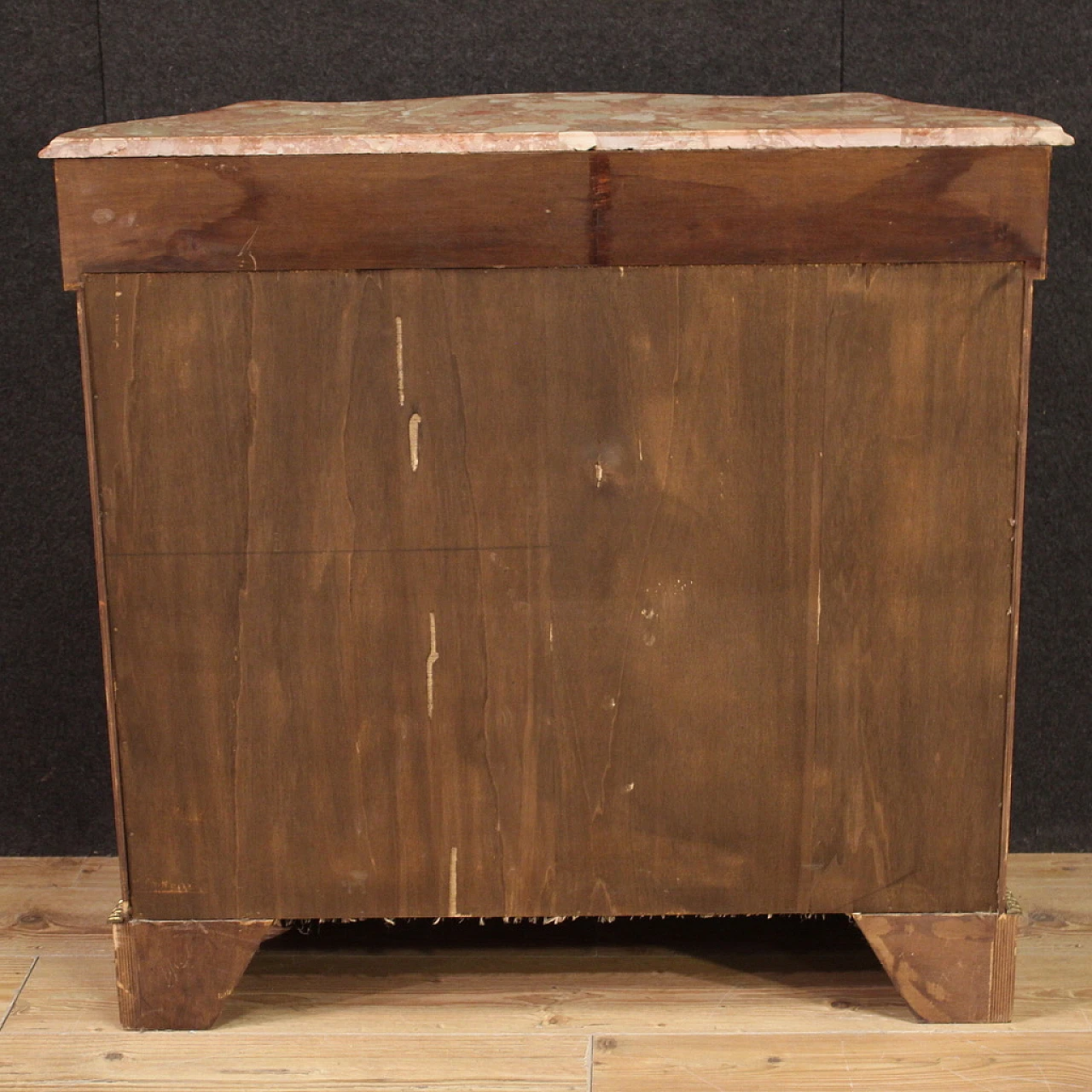 Credenza francese in legno intarsiato a bronzo dorato, ‘900 8