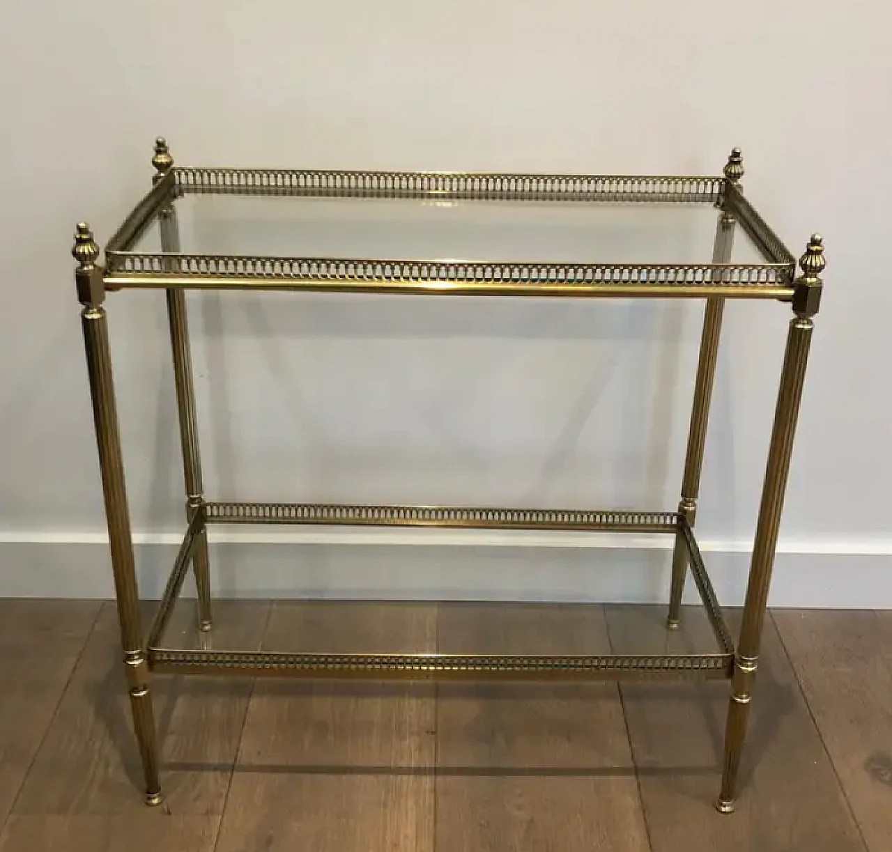 Brass side table by Maison Jansen, 1950s 2