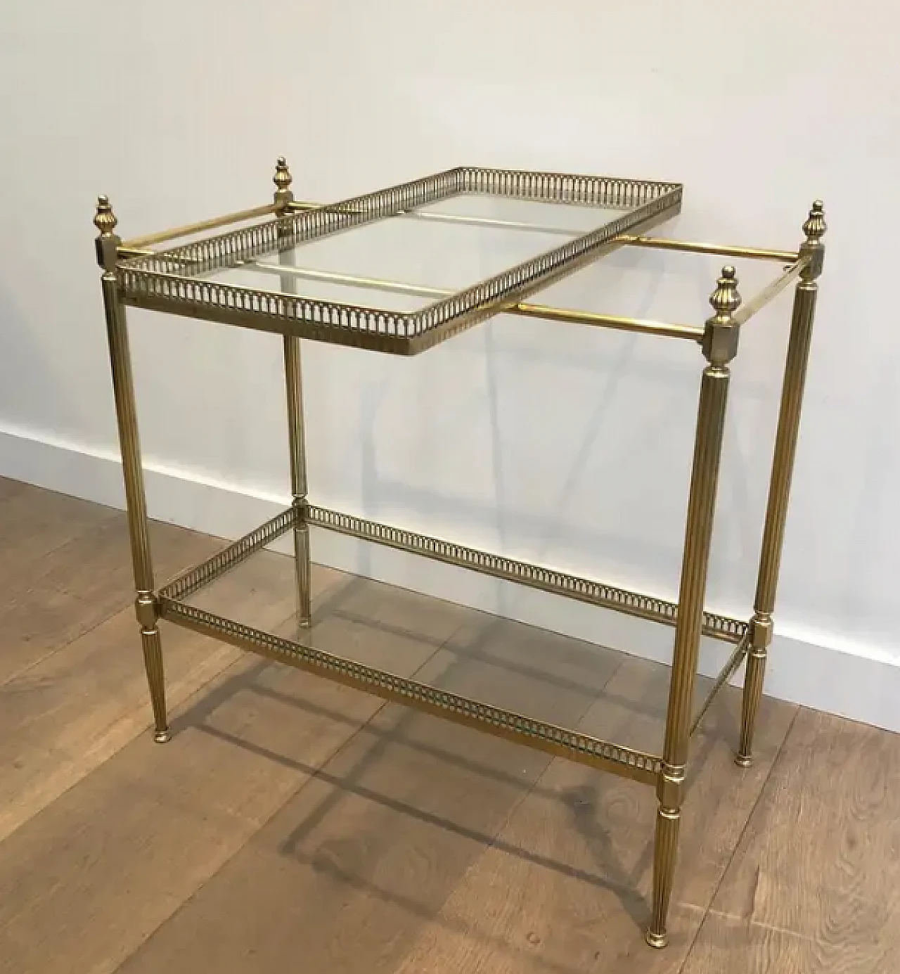 Brass side table by Maison Jansen, 1950s 3