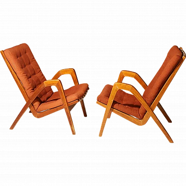 Pair of armchairs by Janěk Vaněk for Krásná Jizba, 1940s