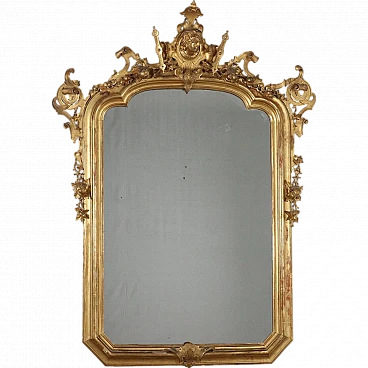 Umbertine-style salon mirror, late 19th century