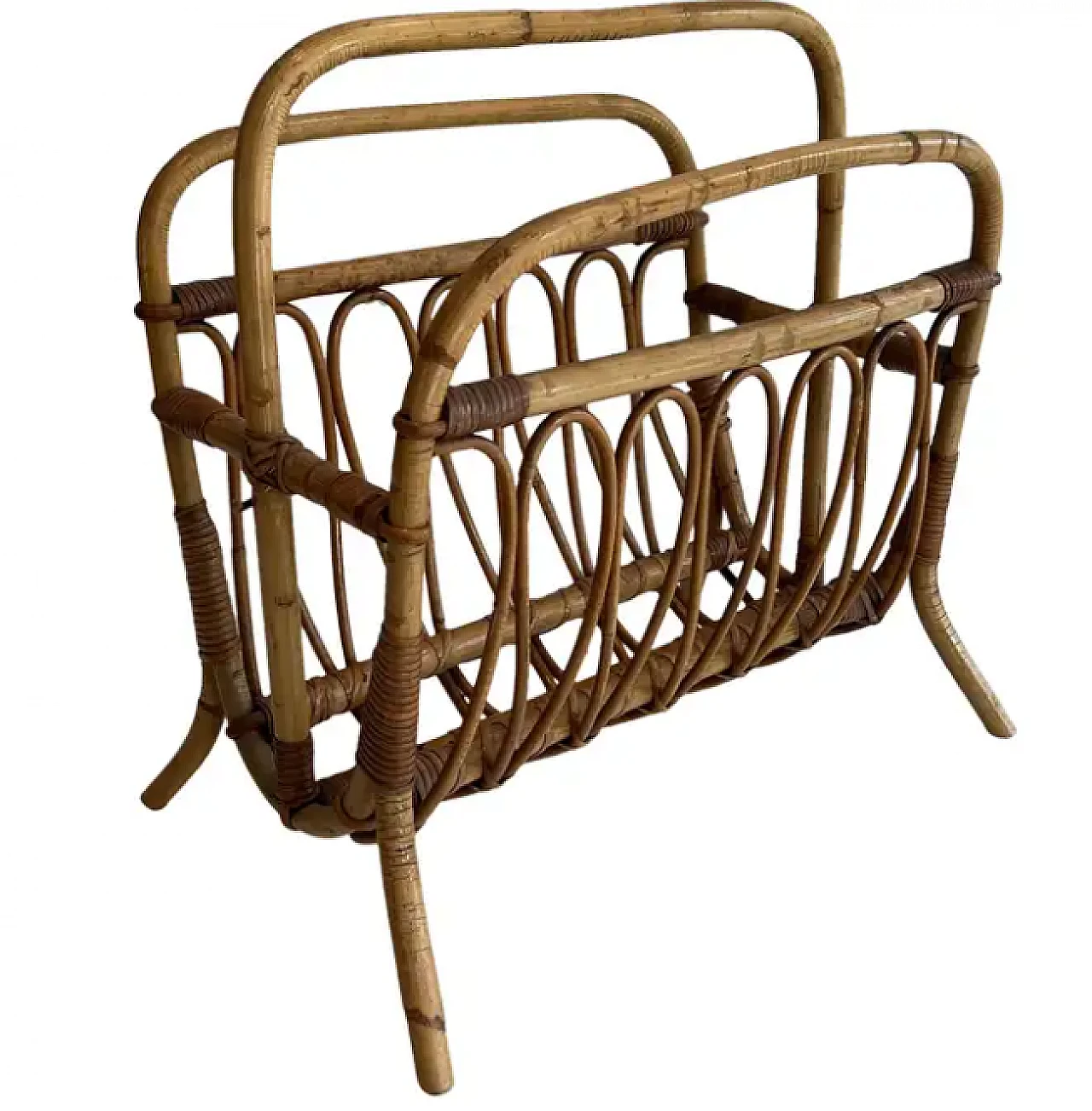 Rattan magazine rack, mid-19th century 1