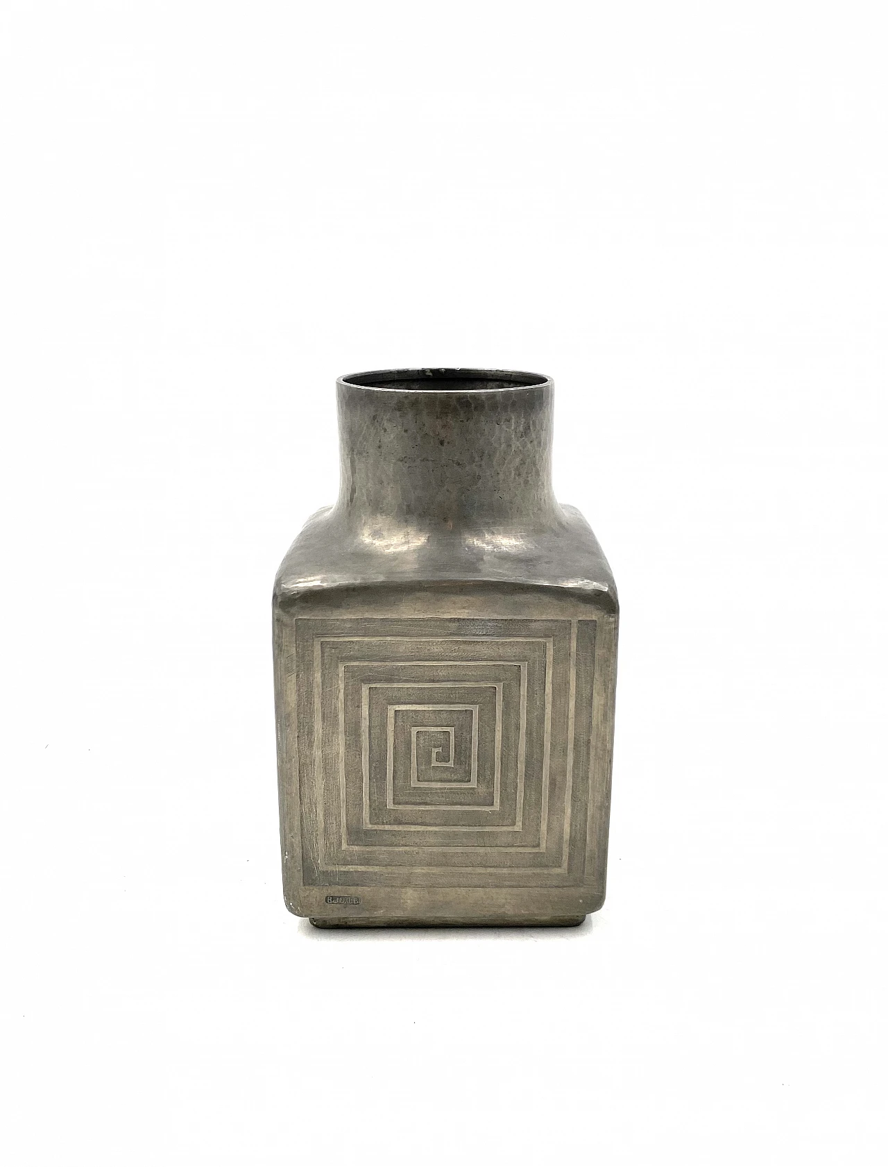 Mid-century metal vase di Bellotti, 1960 3