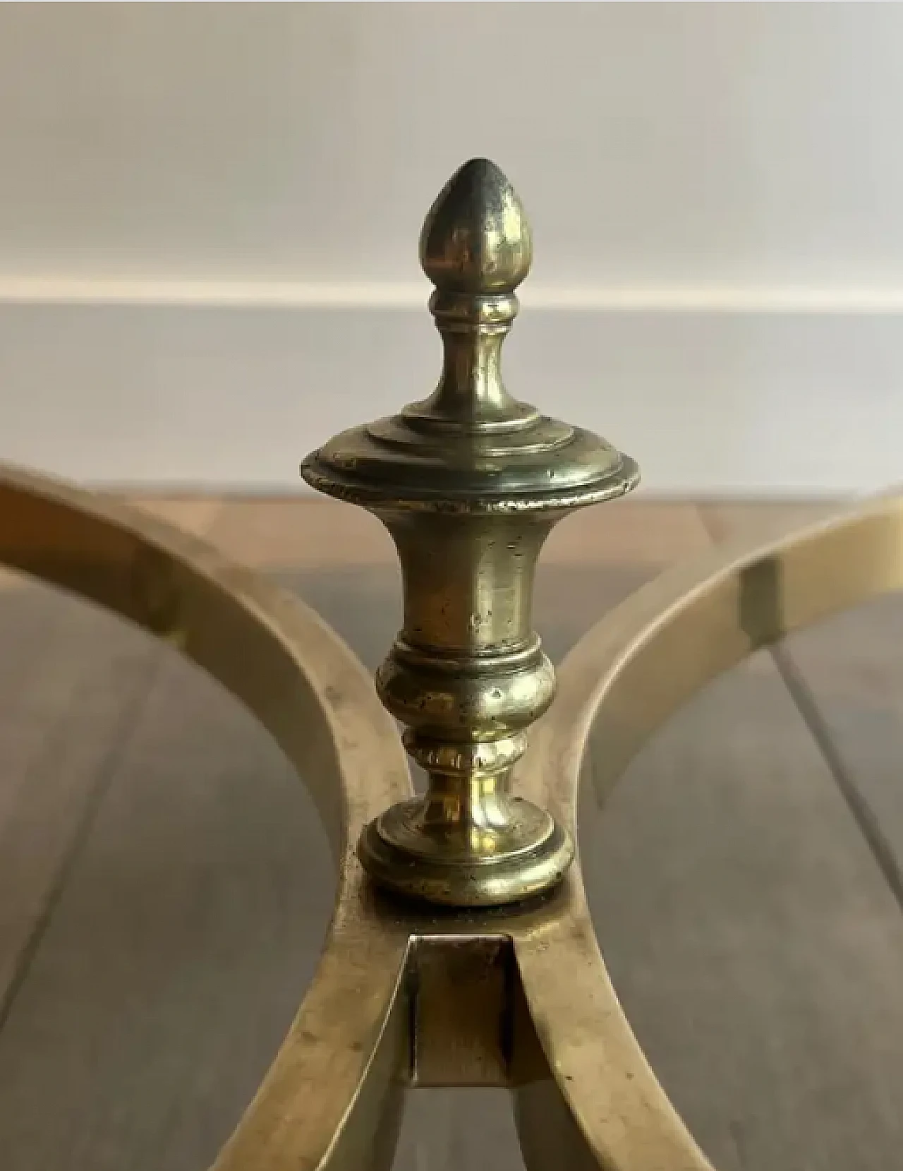 Round bronze, brass and marble coffee table by Maison Jansen, 1940s 8