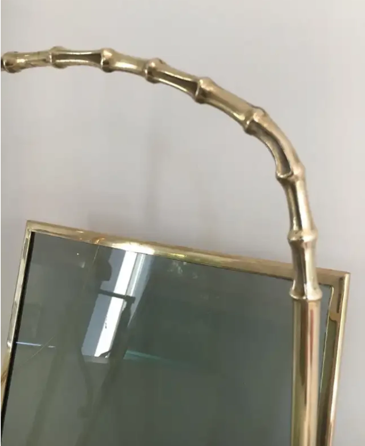 Faux-bamboo bronze magazine rack by Maison Baguès, 1940s 11