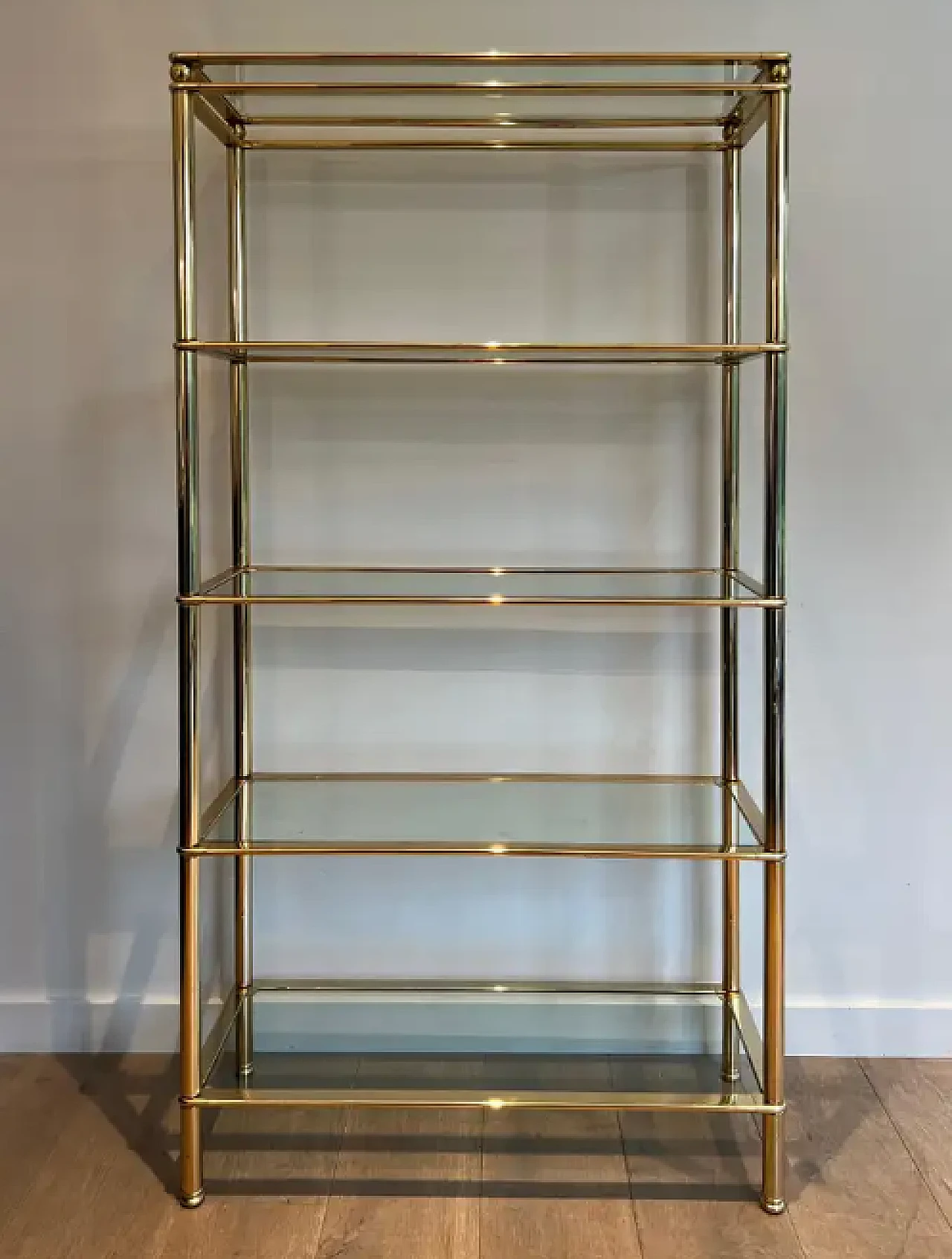 5-tier shelf with clear glass trays, 1970s 3