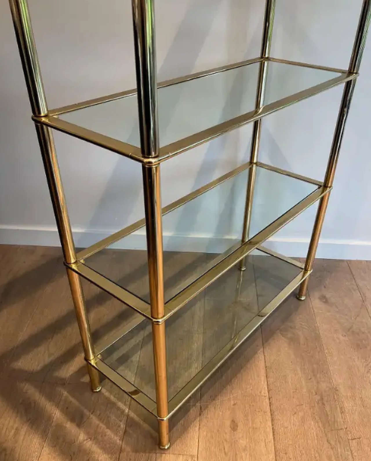 5-tier shelf with clear glass trays, 1970s 6