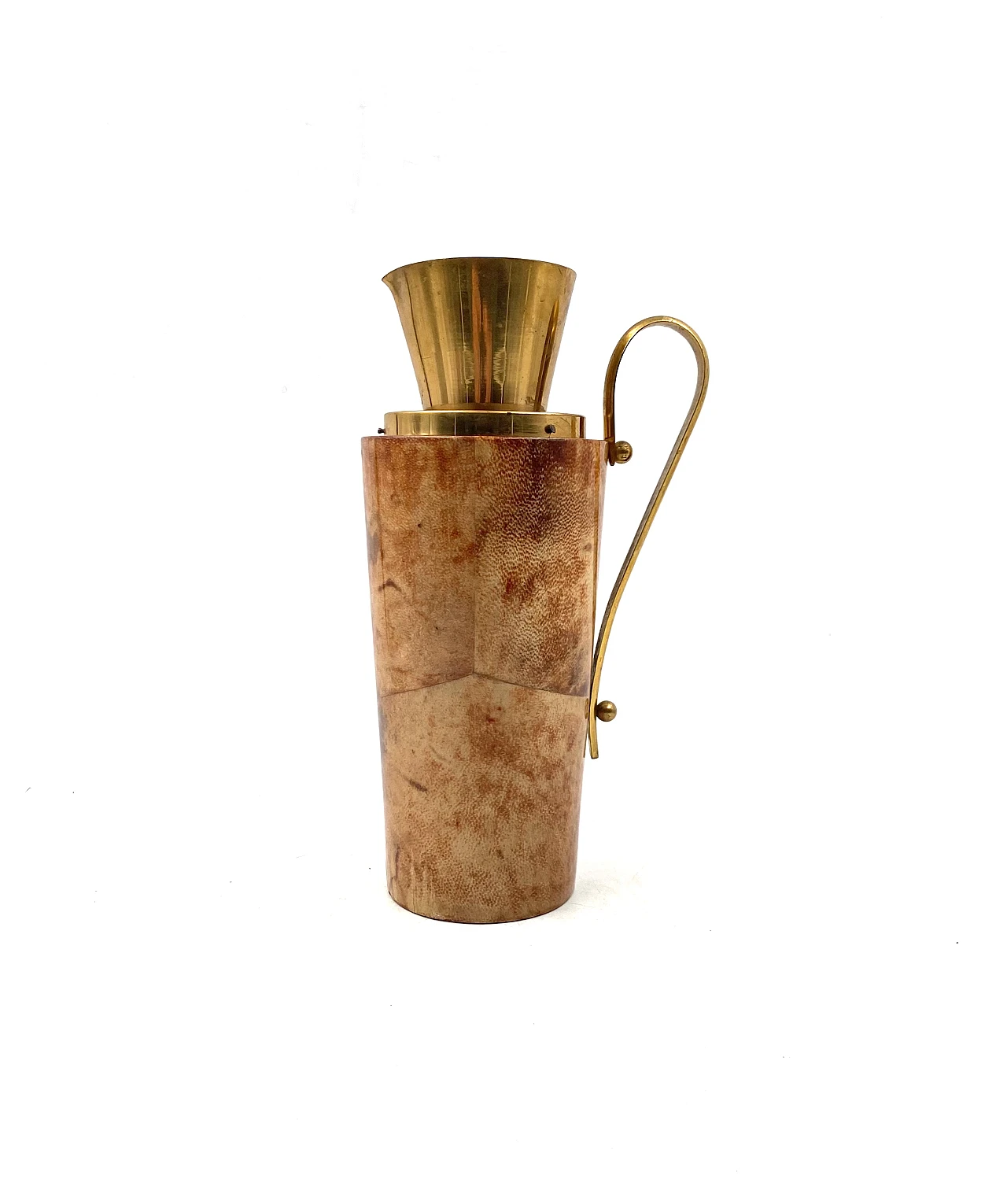 Barware thermos di Aldo Tura per Macabo parchment, anni '50 1