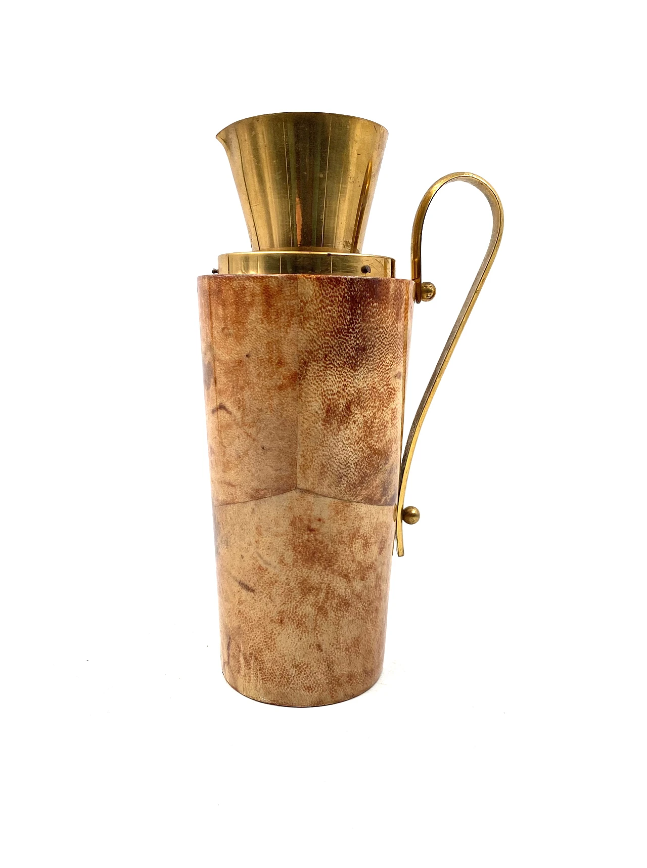 Barware thermos di Aldo Tura per Macabo parchment, anni '50 3