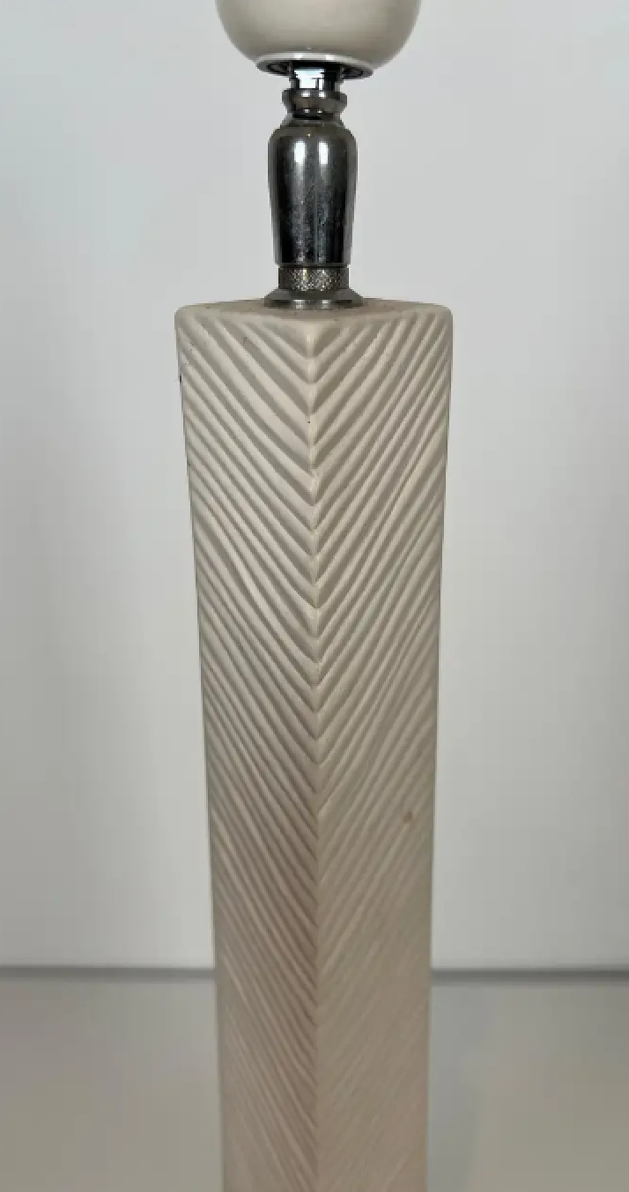 Design ceramic table lamp by L Drummer. Vers, 1970s 8