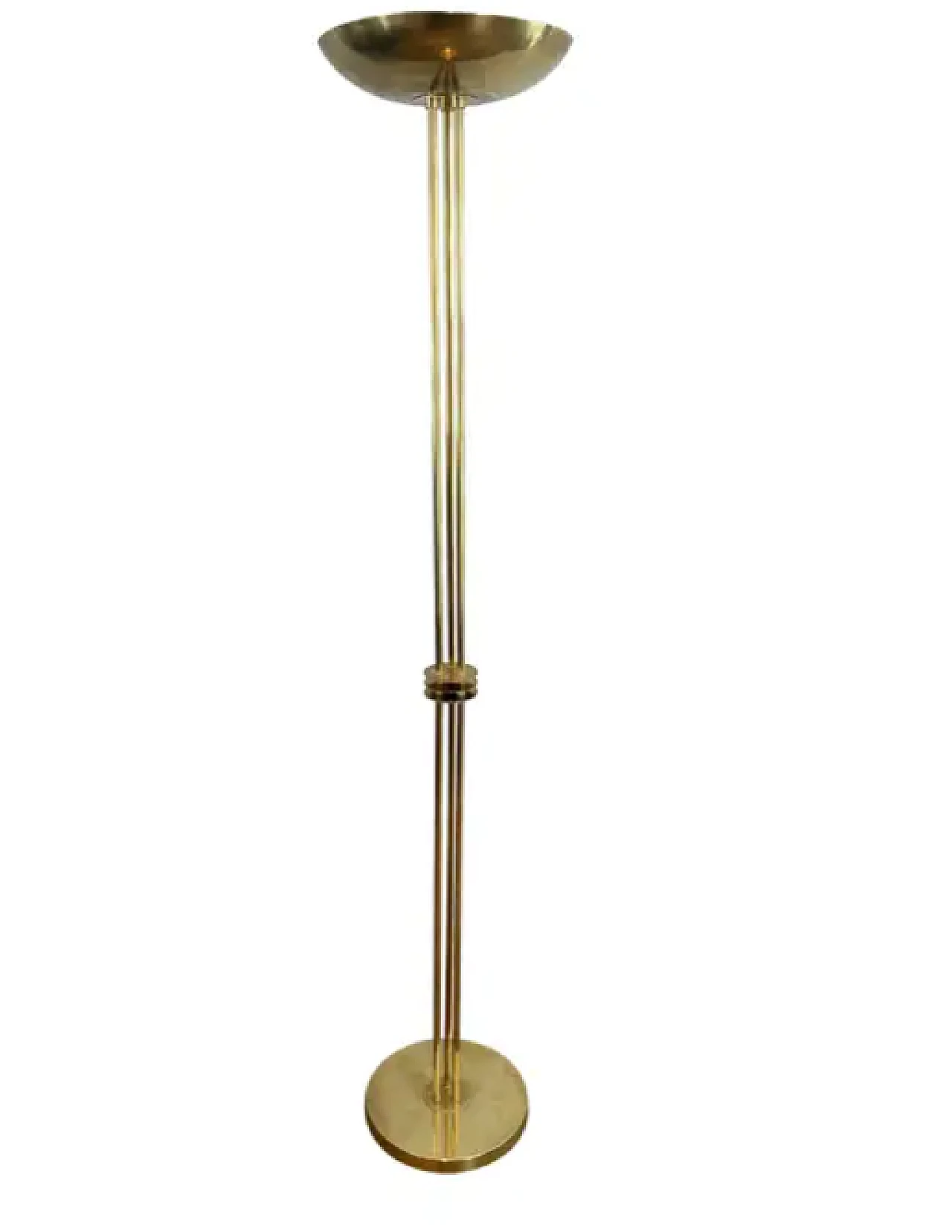 Brass floor lamp, 1970s 1