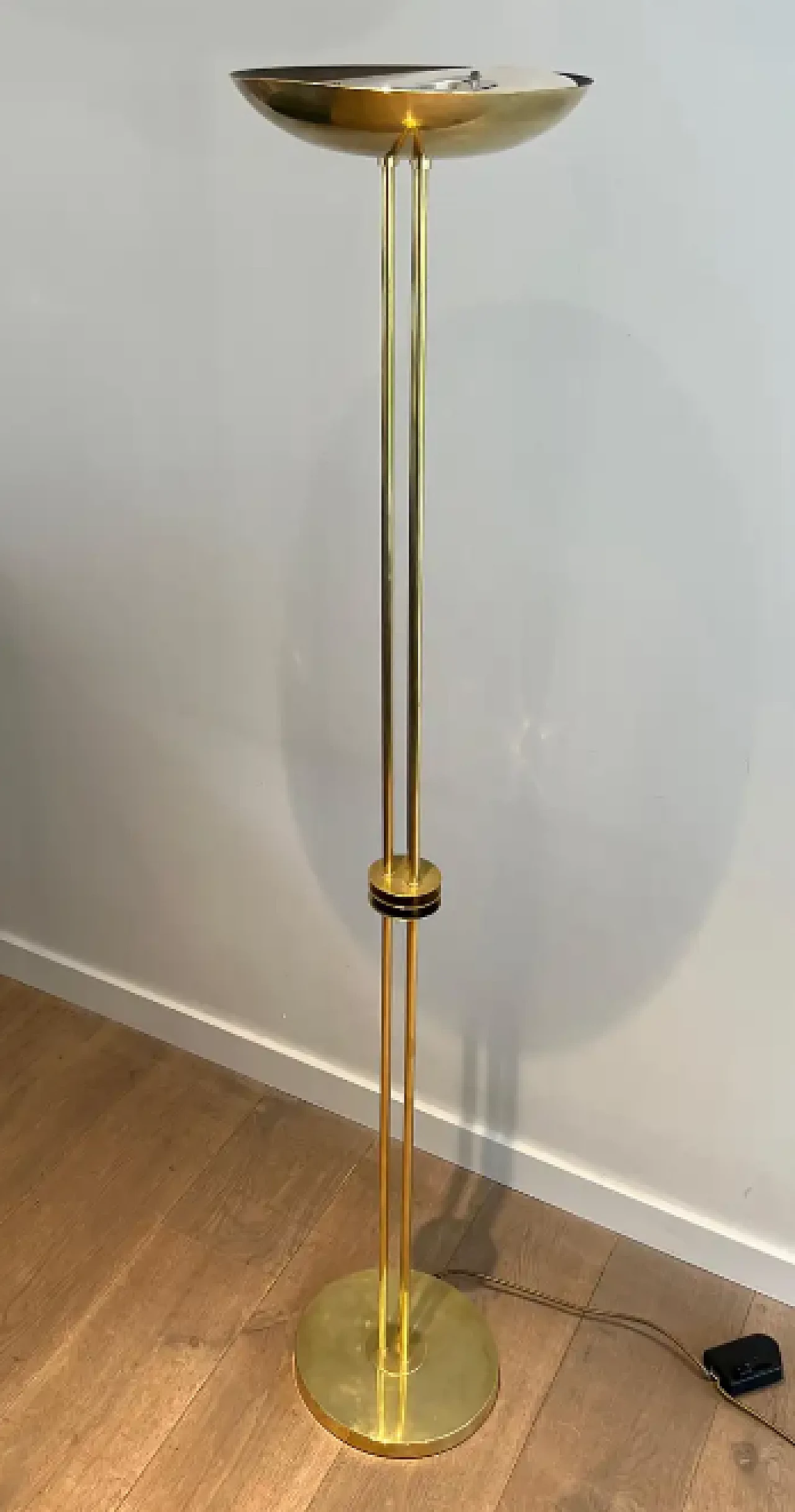 Brass floor lamp, 1970s 3