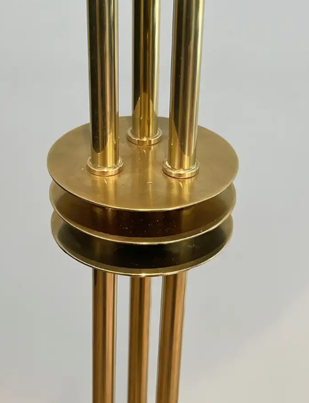 Brass floor lamp, 1970s 7