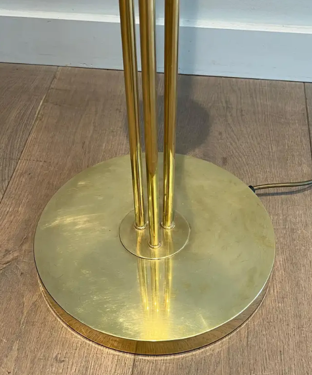 Brass floor lamp, 1970s 8