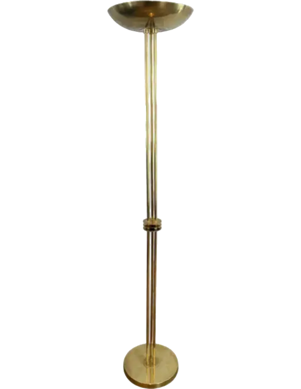 Brass floor lamp, 1970s 12